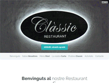 Tablet Screenshot of classic-restaurant.com